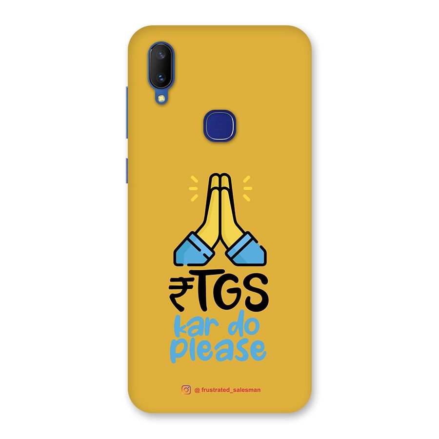 RTGS Kar Do Please Mustard Yellow Back Case for Vivo V11