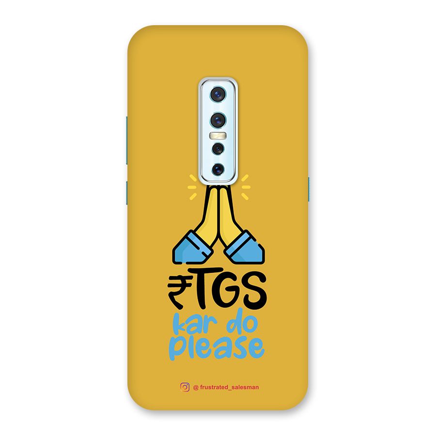 RTGS Kar Do Please Mustard Yellow Back Case for Vivo V17 Pro