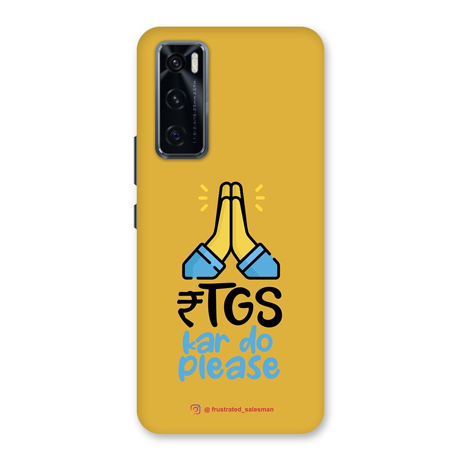 RTGS Kar Do Please Mustard Yellow Back Case for Vivo V20 SE