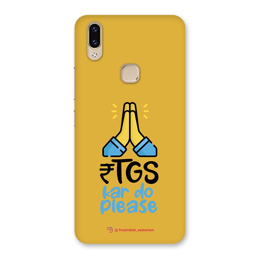 RTGS Kar Do Please Mustard Yellow Back Case for Vivo V9