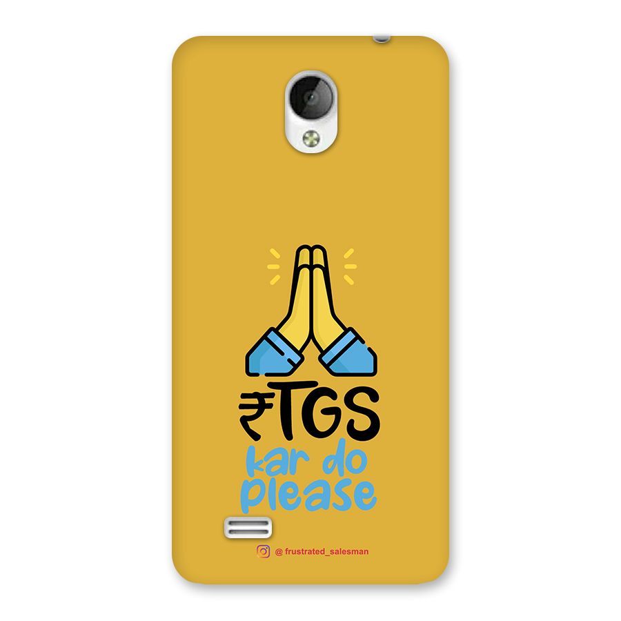 RTGS Kar Do Please Mustard Yellow Back Case for Vivo Y21
