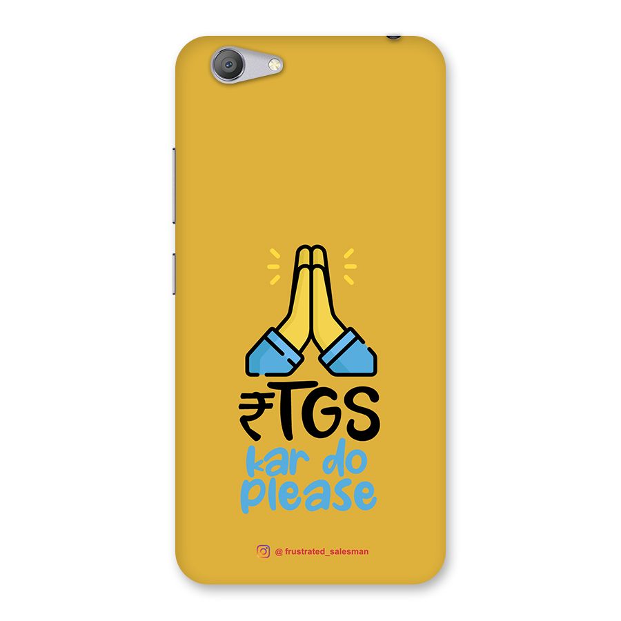 RTGS Kar Do Please Mustard Yellow Back Case for Vivo Y53
