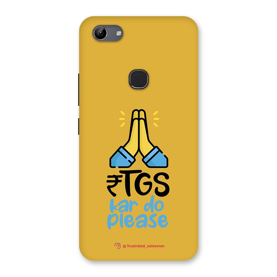 RTGS Kar Do Please Mustard Yellow Back Case for Vivo Y81