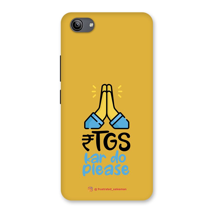RTGS Kar Do Please Mustard Yellow Back Case for Vivo Y81i