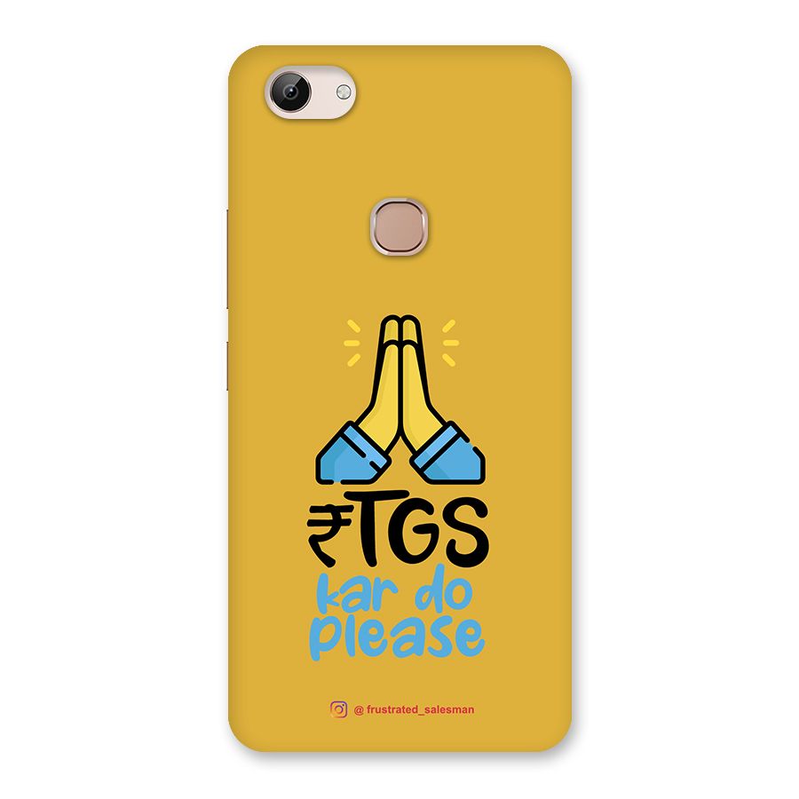 RTGS Kar Do Please Mustard Yellow Back Case for Vivo Y83