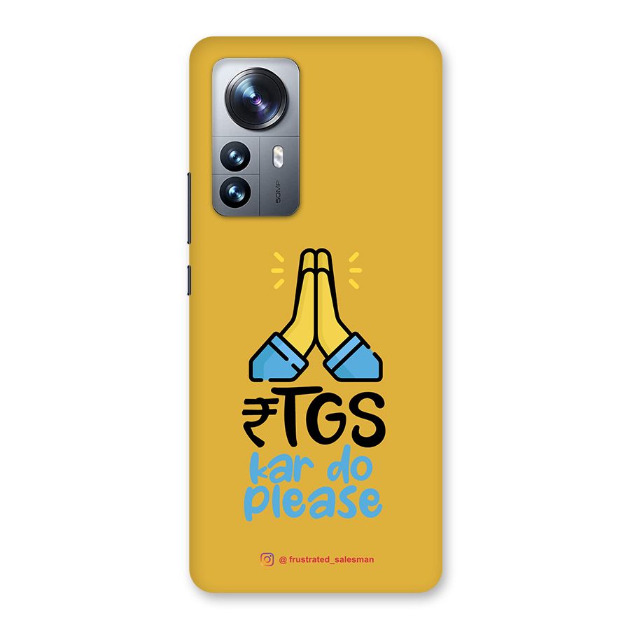 RTGS Kar Do Please Mustard Yellow Back Case for Xiaomi 12 Pro