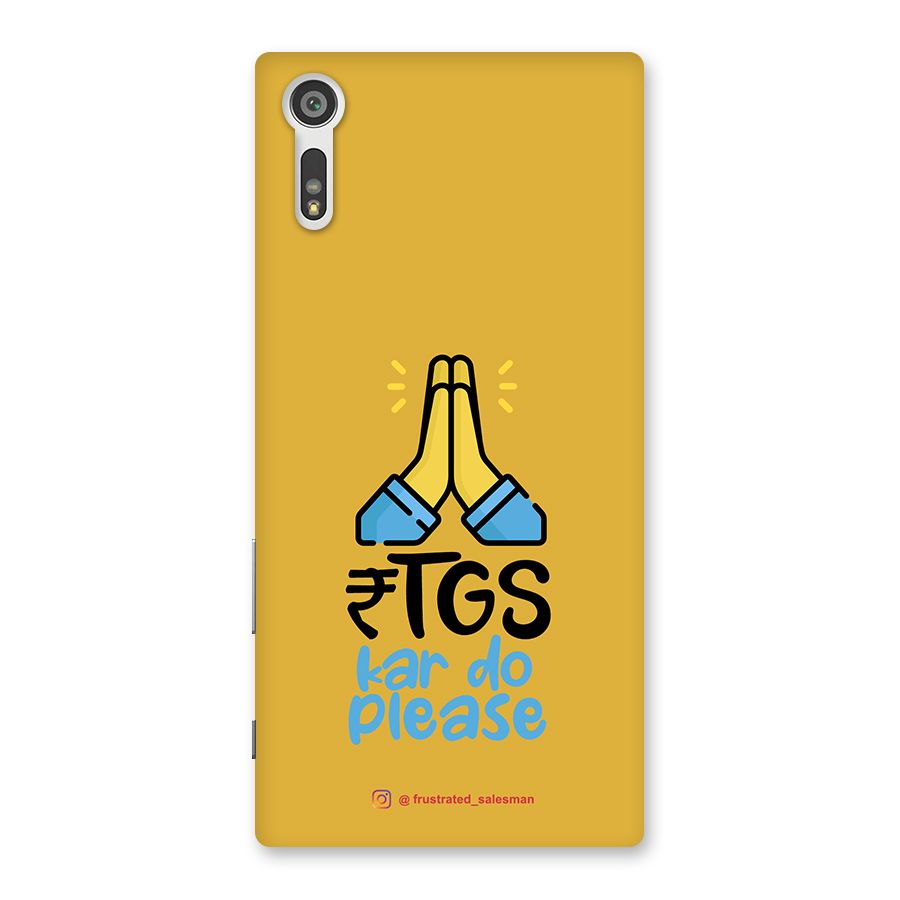RTGS Kar Do Please Mustard Yellow Back Case for Xperia XZ