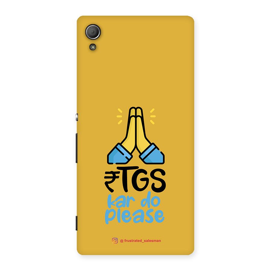 RTGS Kar Do Please Mustard Yellow Back Case for Xperia Z4