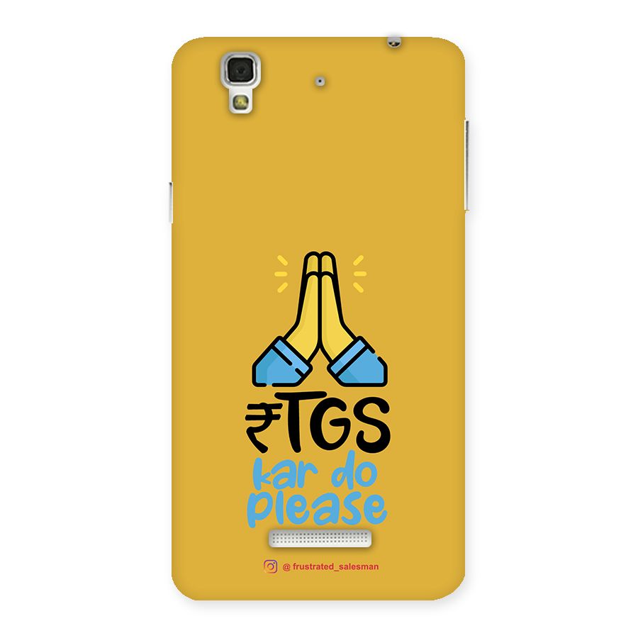 RTGS Kar Do Please Mustard Yellow Back Case for YU Yureka Plus