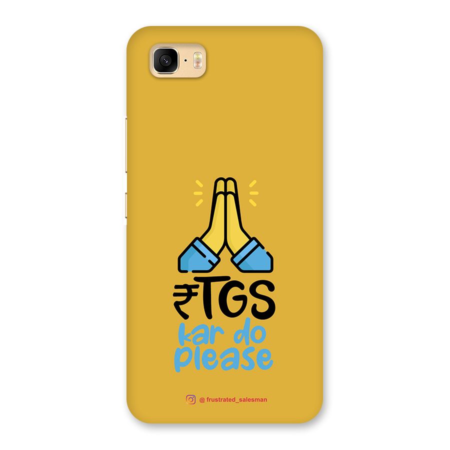 RTGS Kar Do Please Mustard Yellow Back Case for Zenfone 3s Max