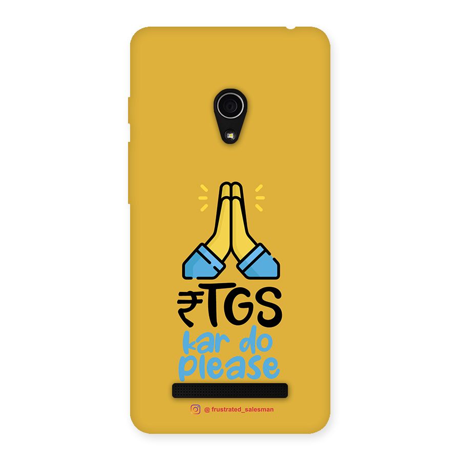 RTGS Kar Do Please Mustard Yellow Back Case for Zenfone 5