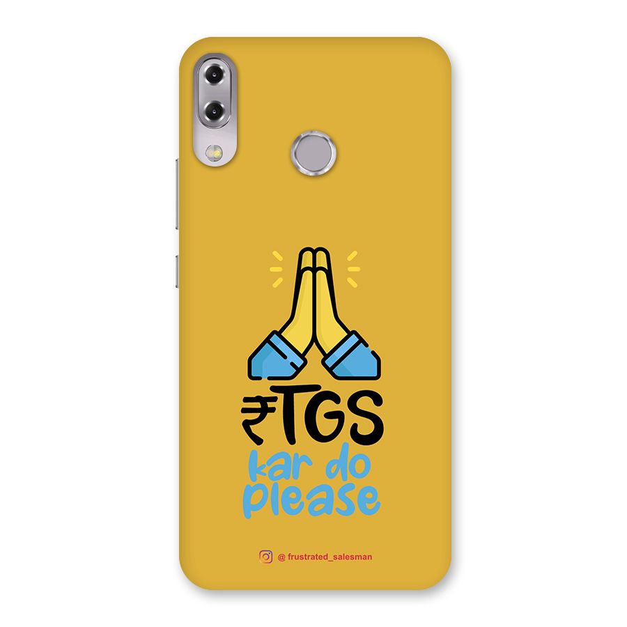 RTGS Kar Do Please Mustard Yellow Back Case for Zenfone 5Z