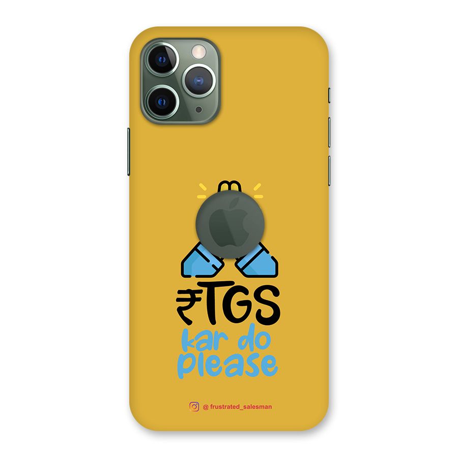 RTGS Kar Do Please Mustard Yellow Back Case for iPhone 11 Pro Logo  Cut