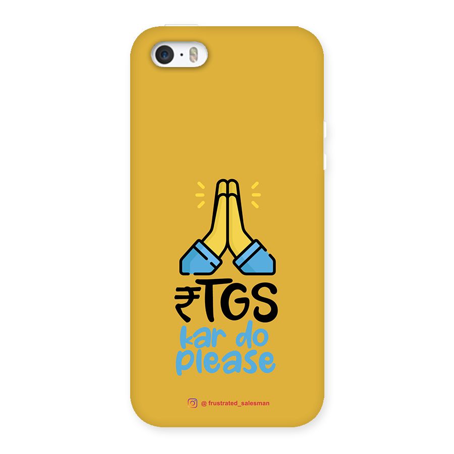 RTGS Kar Do Please Mustard Yellow Back Case for iPhone 5 5S