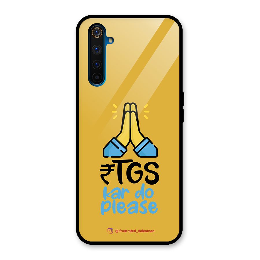RTGS Kar Do Please Mustard Yellow Glass Back Case for Realme 6 Pro