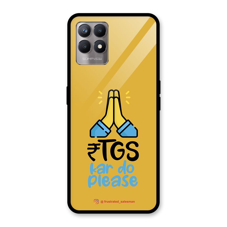RTGS Kar Do Please Mustard Yellow Glass Back Case for Realme 8i