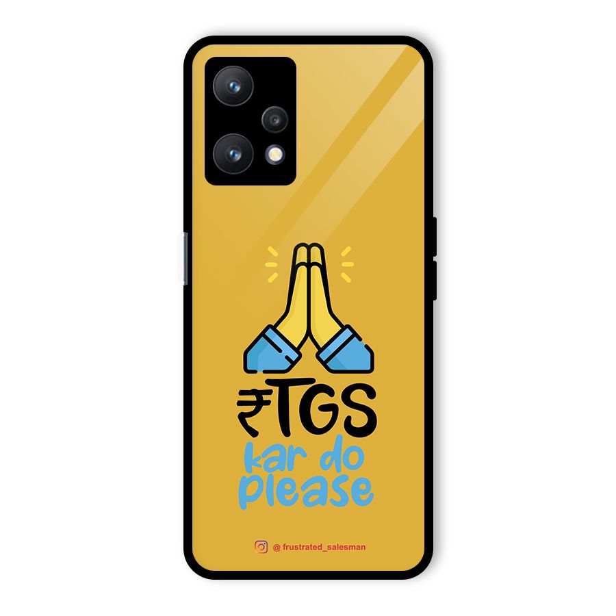 RTGS Kar Do Please Mustard Yellow Glass Back Case for Realme 9 Pro 5G