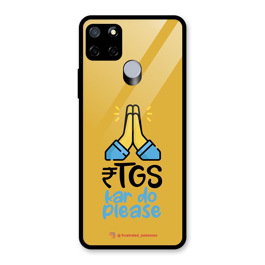 RTGS Kar Do Please Mustard Yellow Glass Back Case for Realme Narzo 20