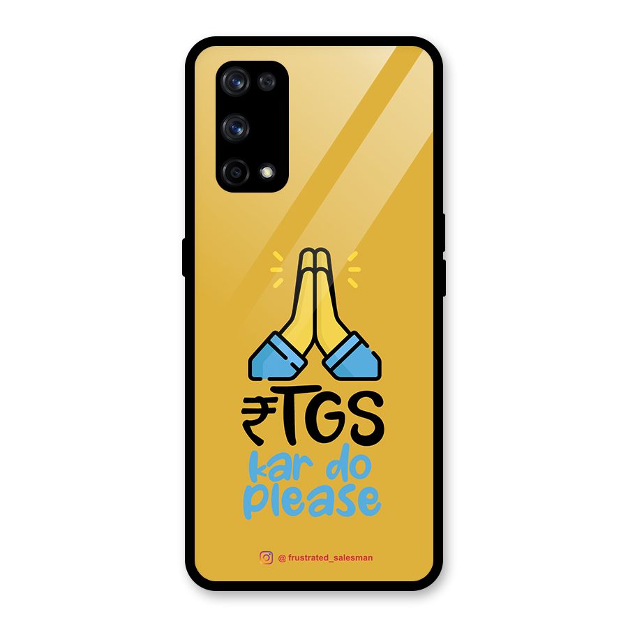 RTGS Kar Do Please Mustard Yellow Glass Back Case for Realme X7 Pro