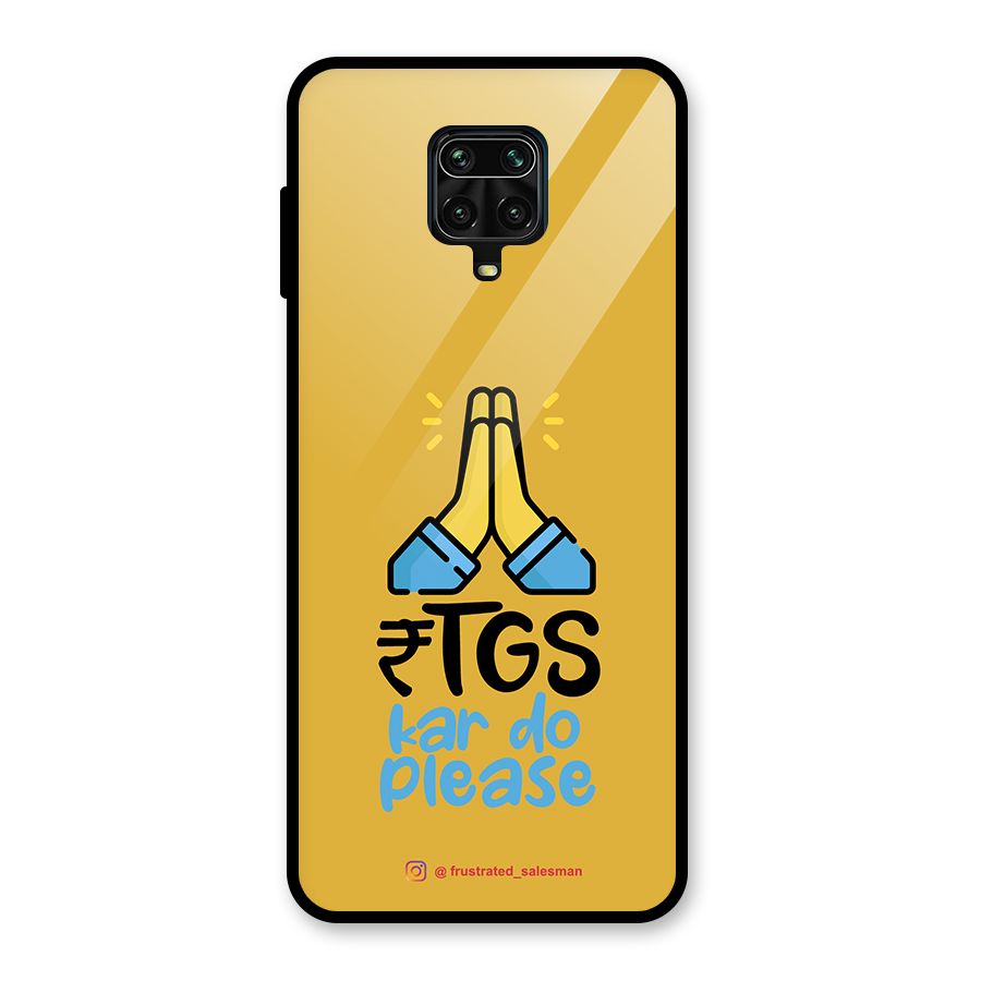 RTGS Kar Do Please Mustard Yellow Glass Back Case for Redmi Note 10 Lite