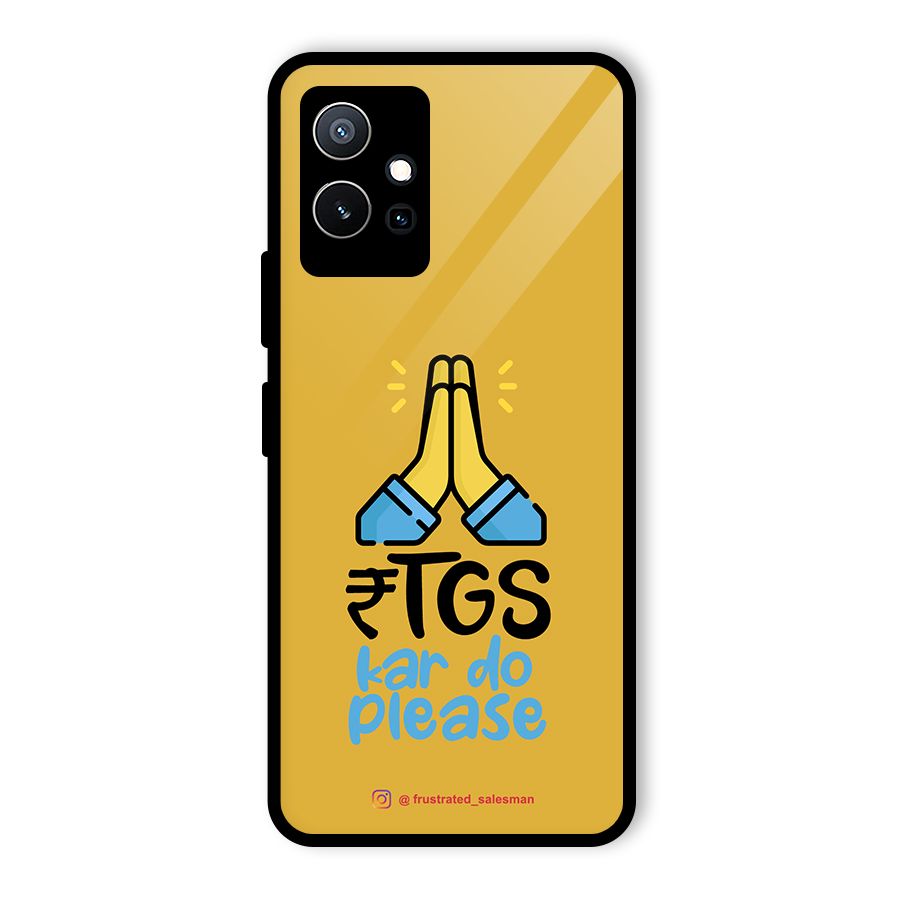 RTGS Kar Do Please Mustard Yellow Glass Back Case for Vivo T1 5G