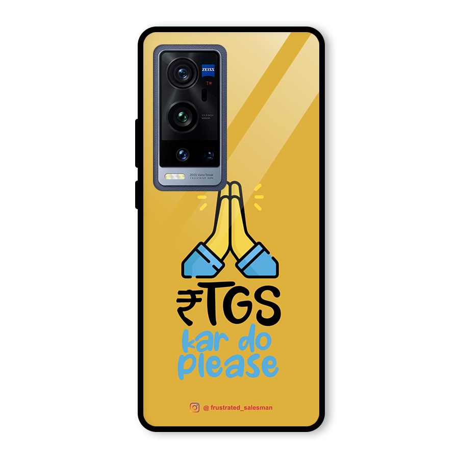 RTGS Kar Do Please Mustard Yellow Glass Back Case for Vivo X60 Pro Plus