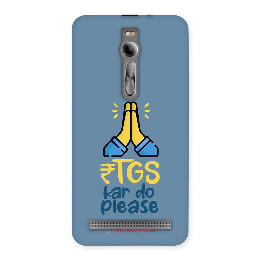RTGS Kar Do Please SteelBlue Back Case for Asus Zenfone 2