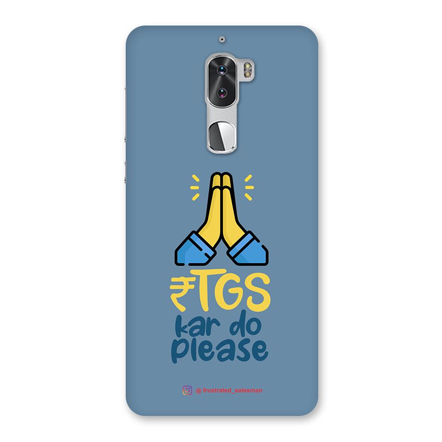 RTGS Kar Do Please SteelBlue Back Case for Coolpad Cool 1