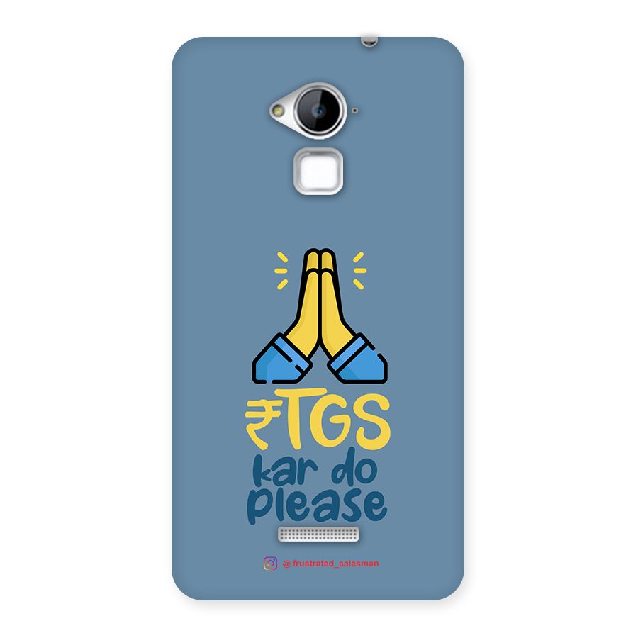 RTGS Kar Do Please SteelBlue Back Case for Coolpad Note 3