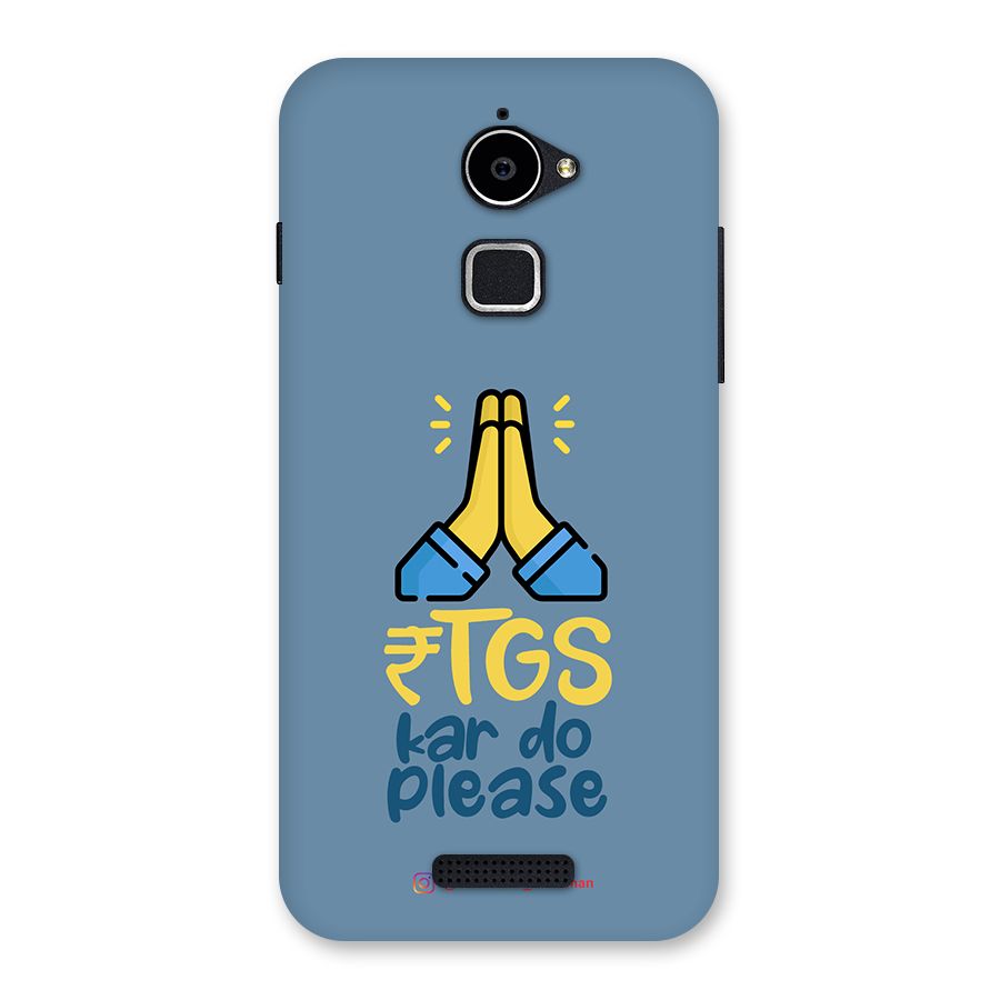 RTGS Kar Do Please SteelBlue Back Case for Coolpad Note 3 Lite