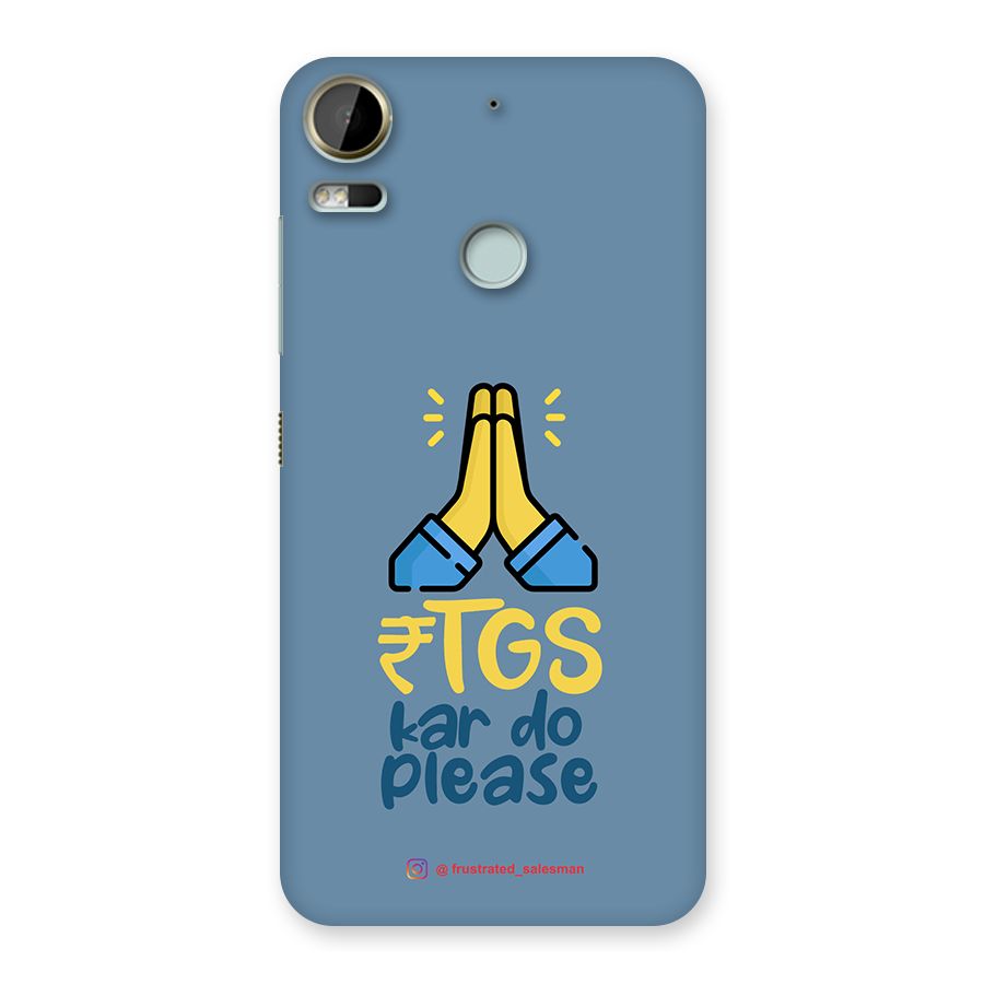 RTGS Kar Do Please SteelBlue Back Case for Desire 10 Pro