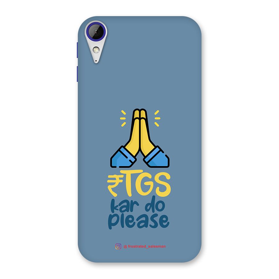 RTGS Kar Do Please SteelBlue Back Case for Desire 830