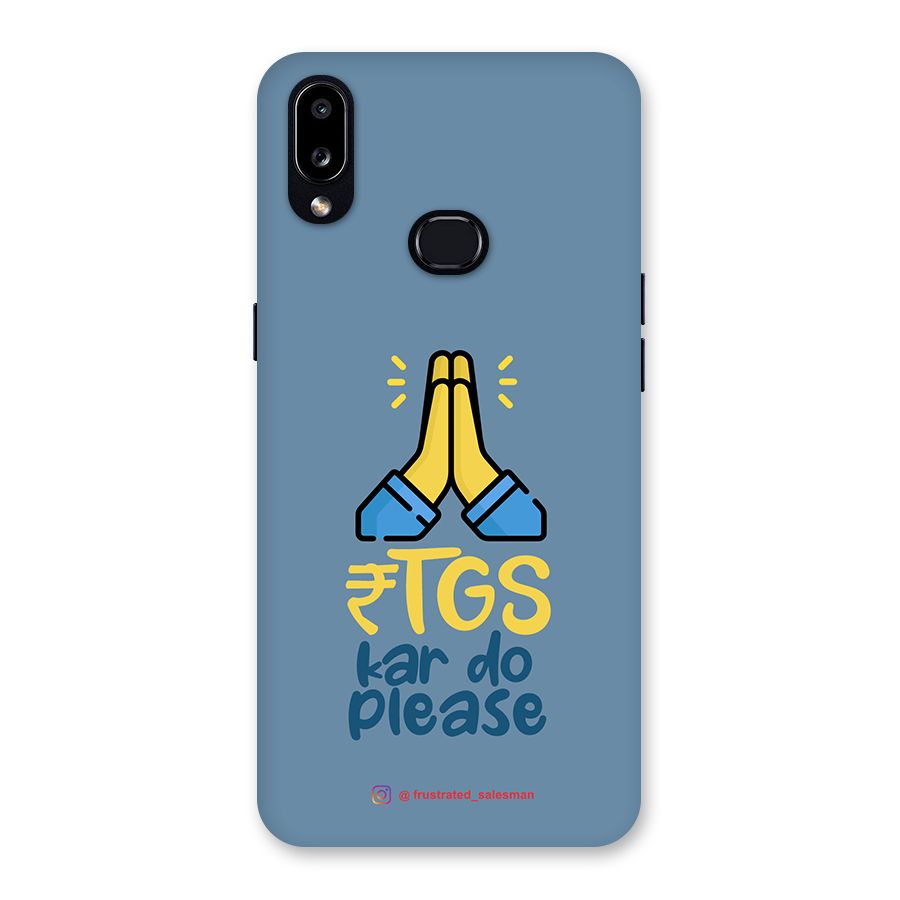 RTGS Kar Do Please SteelBlue Back Case for Galaxy A10s