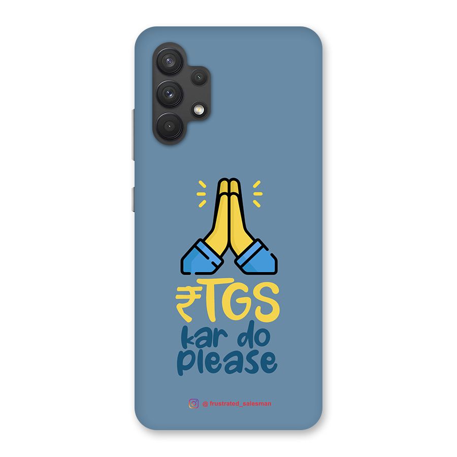 RTGS Kar Do Please SteelBlue Back Case for Galaxy A32