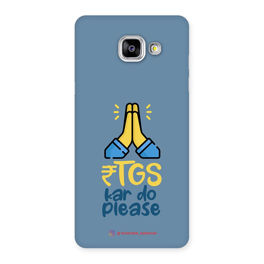 RTGS Kar Do Please SteelBlue Back Case for Galaxy A5 2016