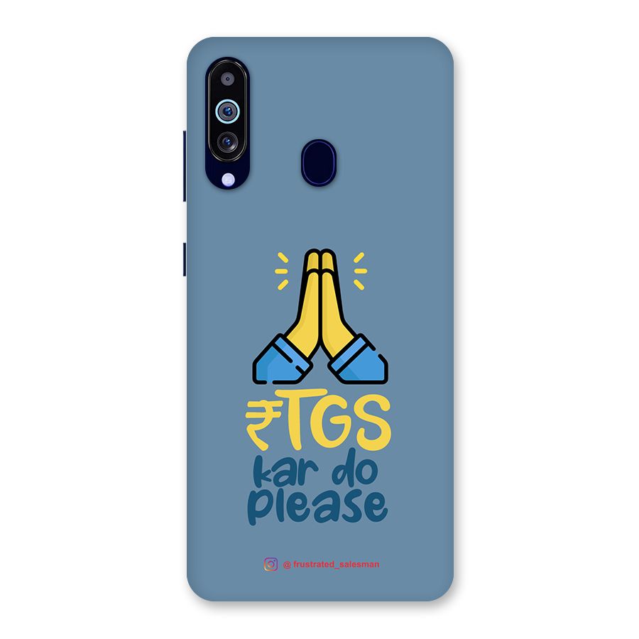 RTGS Kar Do Please SteelBlue Back Case for Galaxy A60