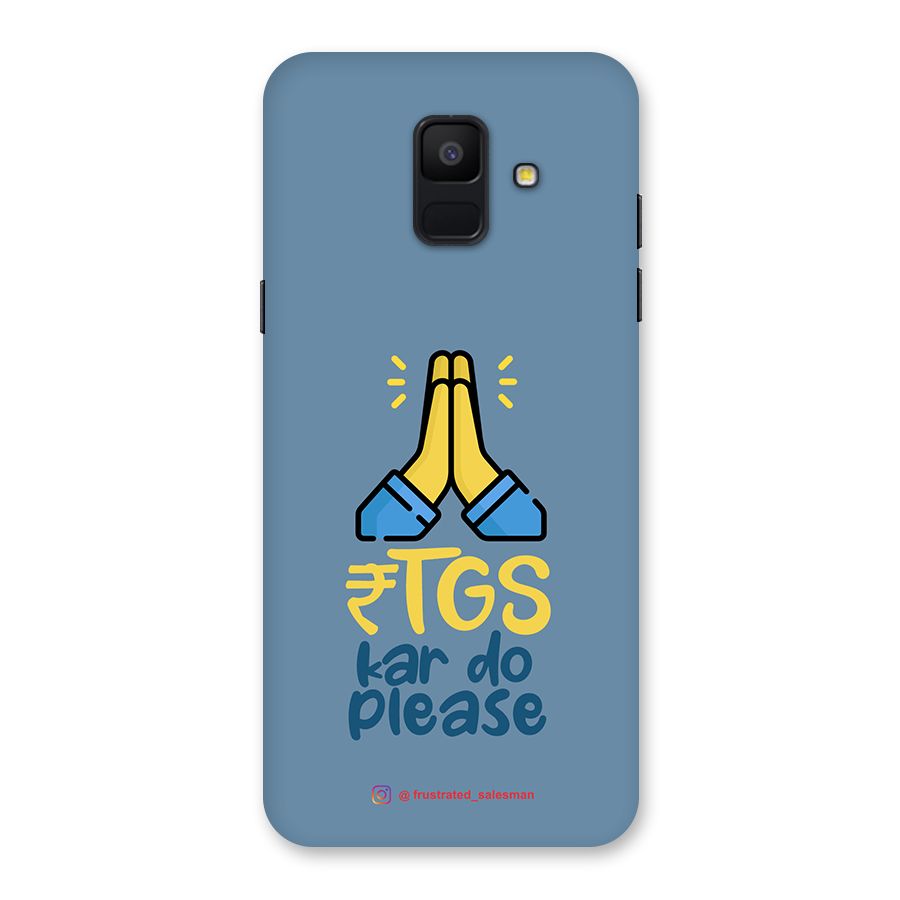 RTGS Kar Do Please SteelBlue Back Case for Galaxy A6 (2018)