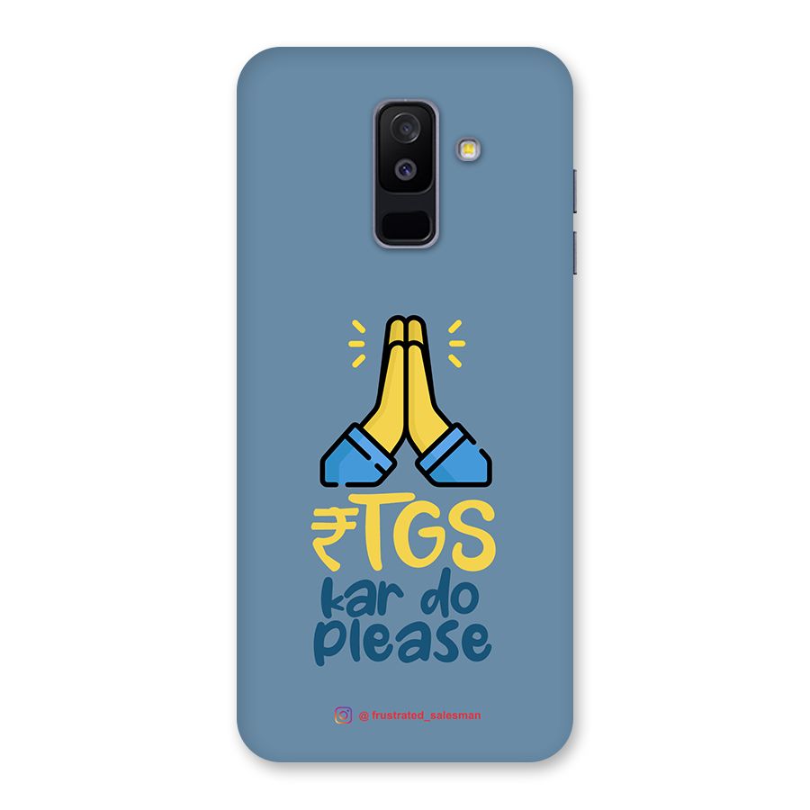 RTGS Kar Do Please SteelBlue Back Case for Galaxy A6 Plus