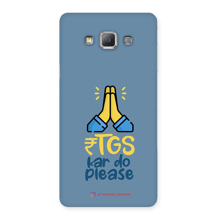 RTGS Kar Do Please SteelBlue Back Case for Galaxy A7