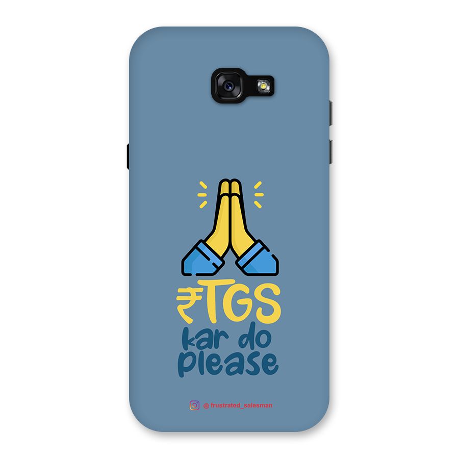 RTGS Kar Do Please SteelBlue Back Case for Galaxy A7 (2017)