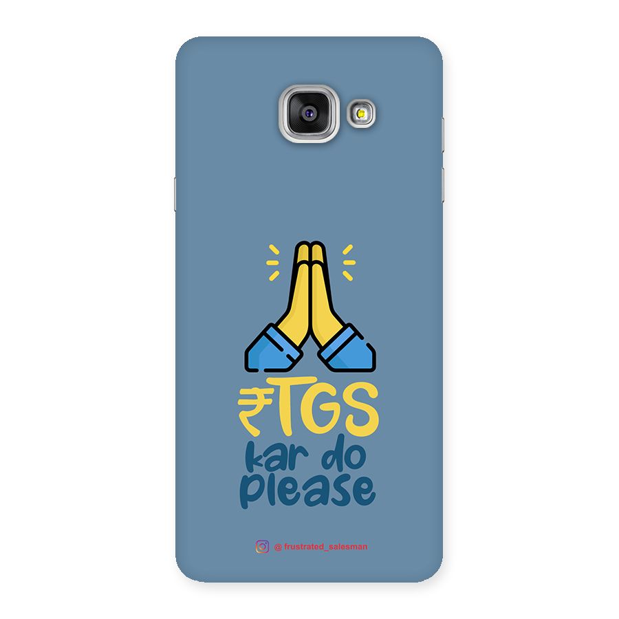 RTGS Kar Do Please SteelBlue Back Case for Galaxy A7 2016
