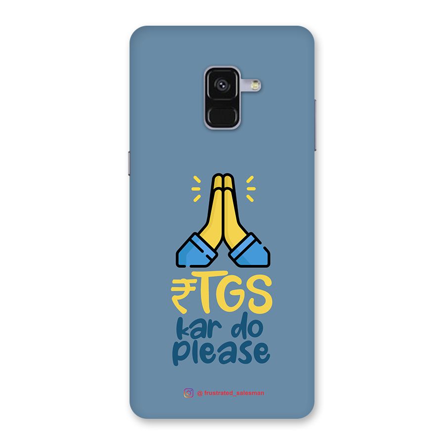 RTGS Kar Do Please SteelBlue Back Case for Galaxy A8 Plus