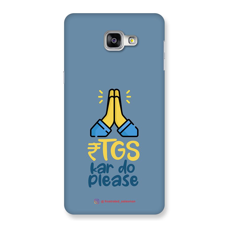 RTGS Kar Do Please SteelBlue Back Case for Galaxy A9