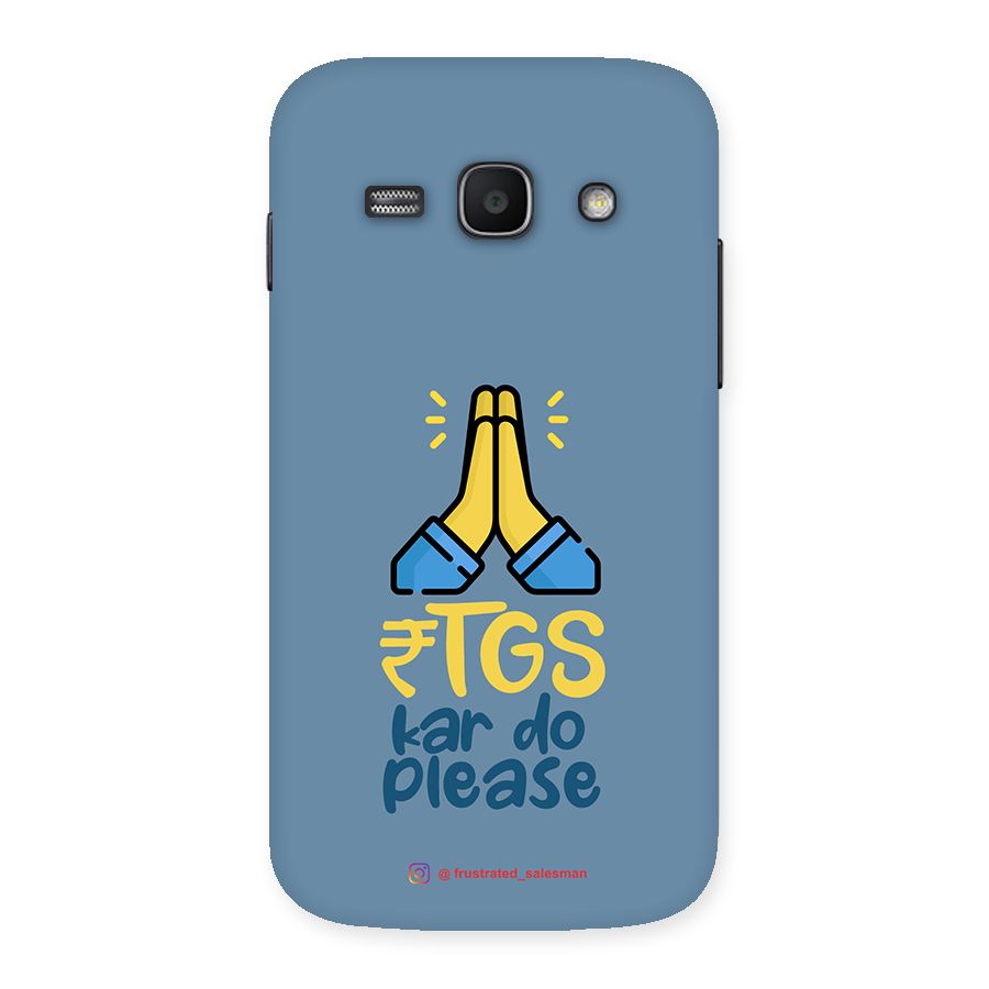 RTGS Kar Do Please SteelBlue Back Case for Galaxy Ace 3