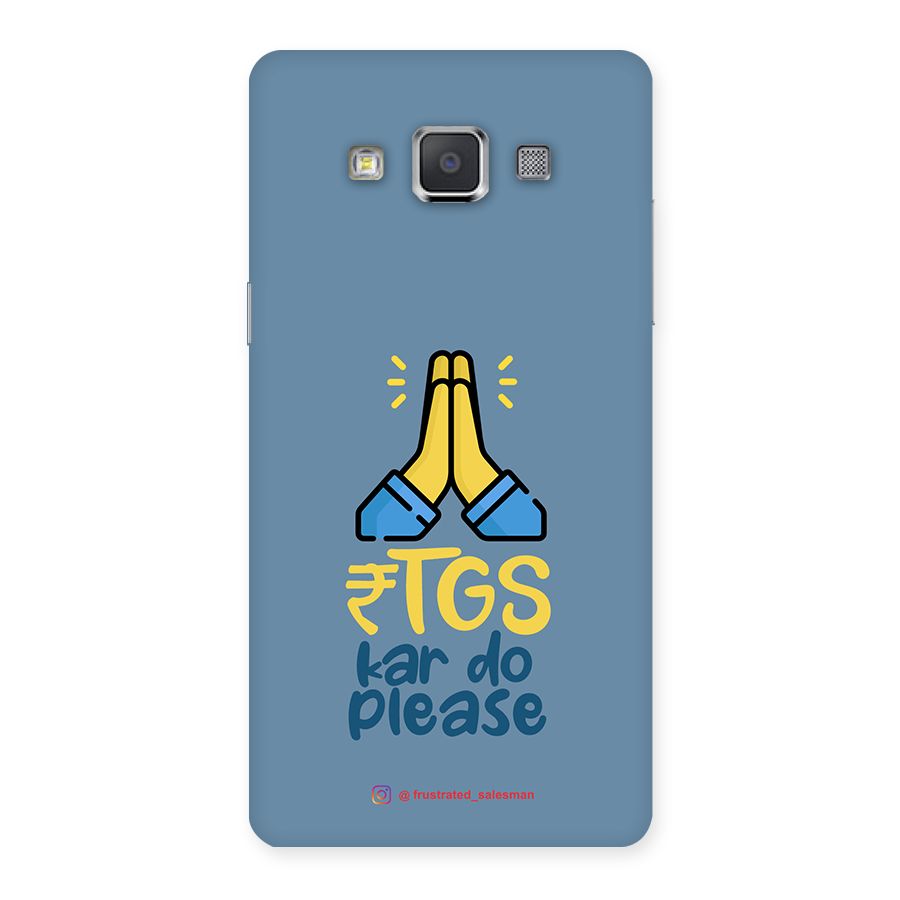 RTGS Kar Do Please SteelBlue Back Case for Galaxy Grand 3