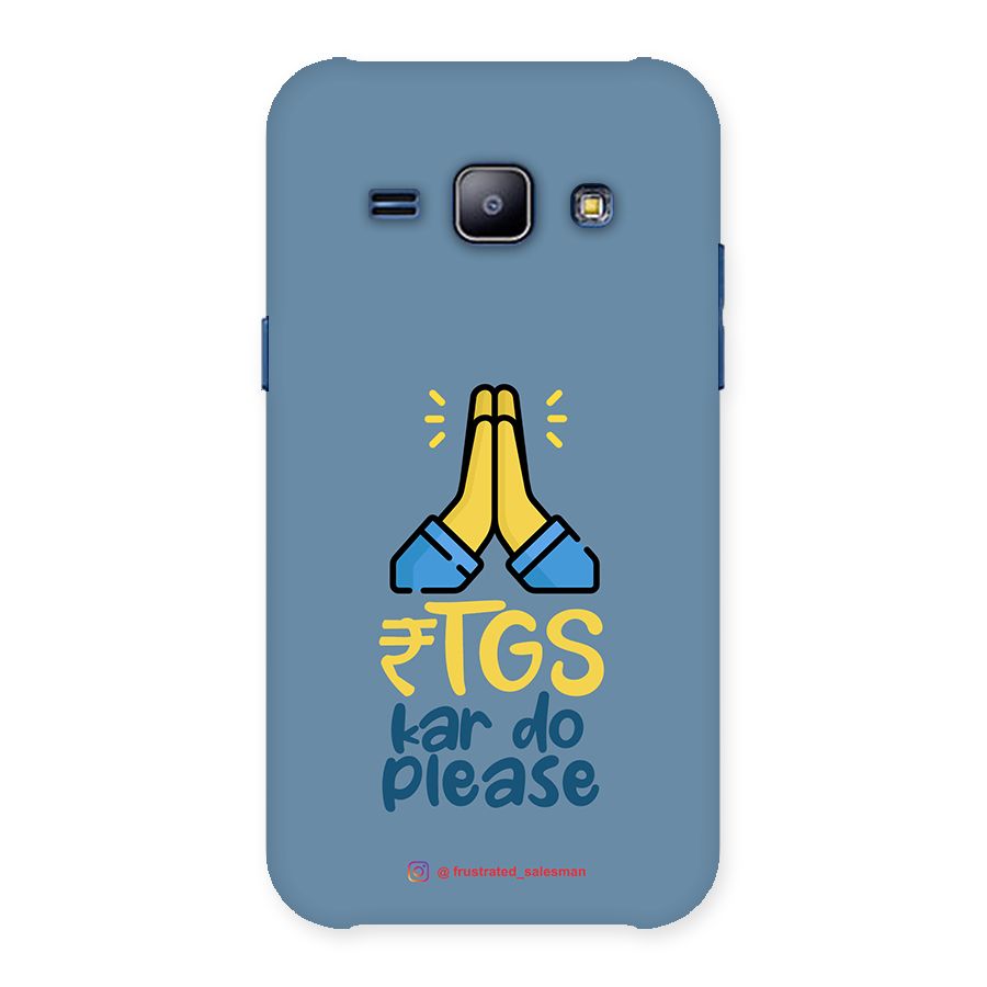 RTGS Kar Do Please SteelBlue Back Case for Galaxy J1
