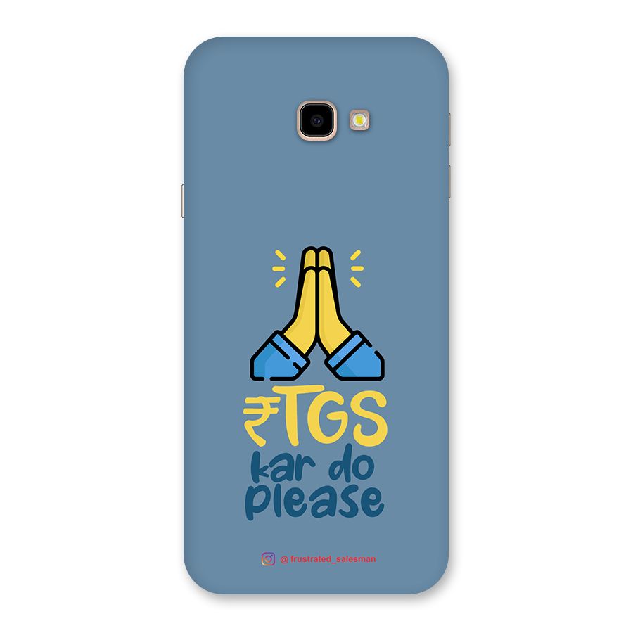RTGS Kar Do Please SteelBlue Back Case for Galaxy J4 Plus