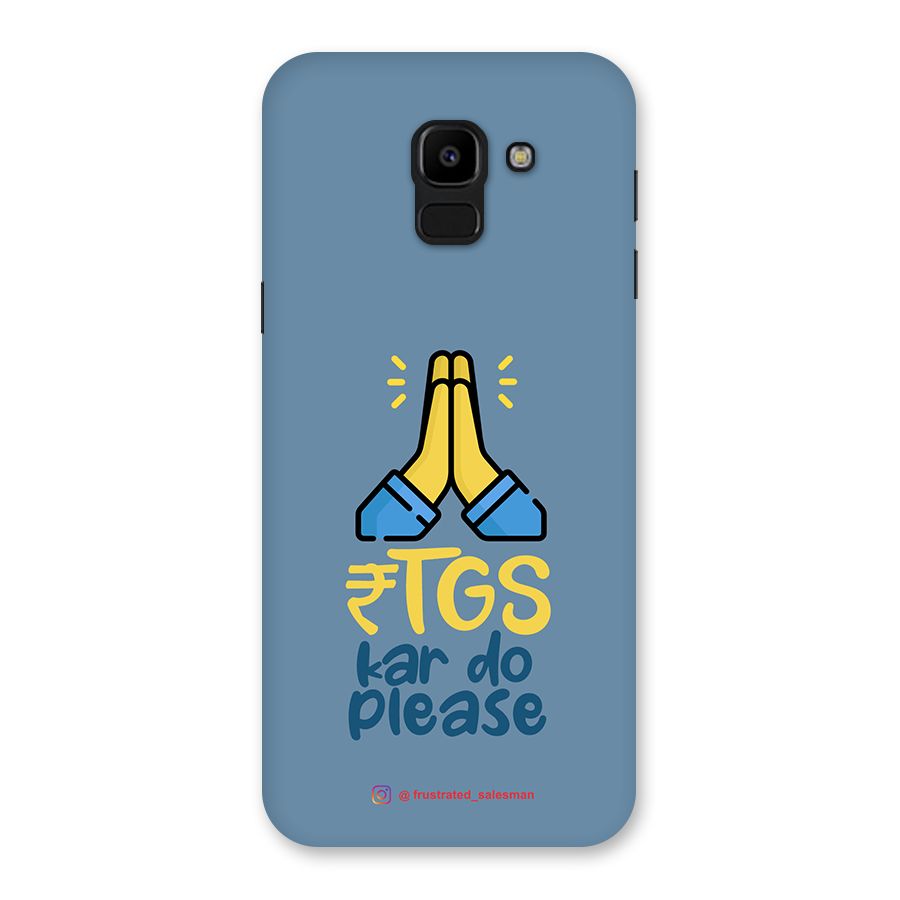 RTGS Kar Do Please SteelBlue Back Case for Galaxy J6