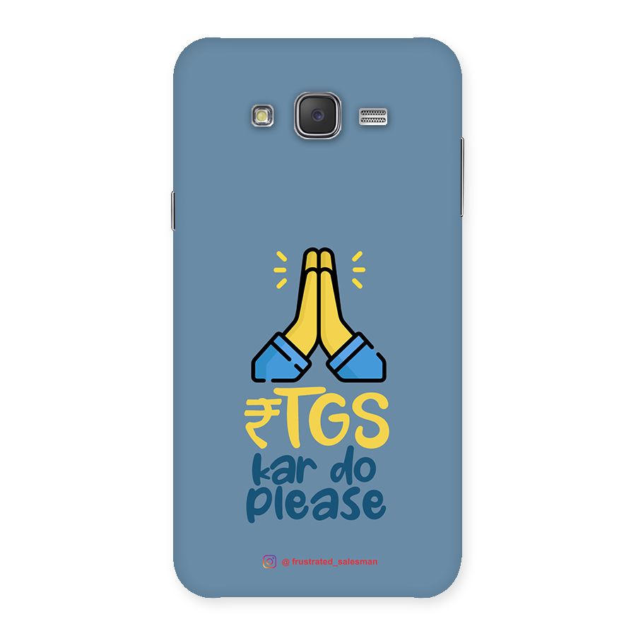 RTGS Kar Do Please SteelBlue Back Case for Galaxy J7