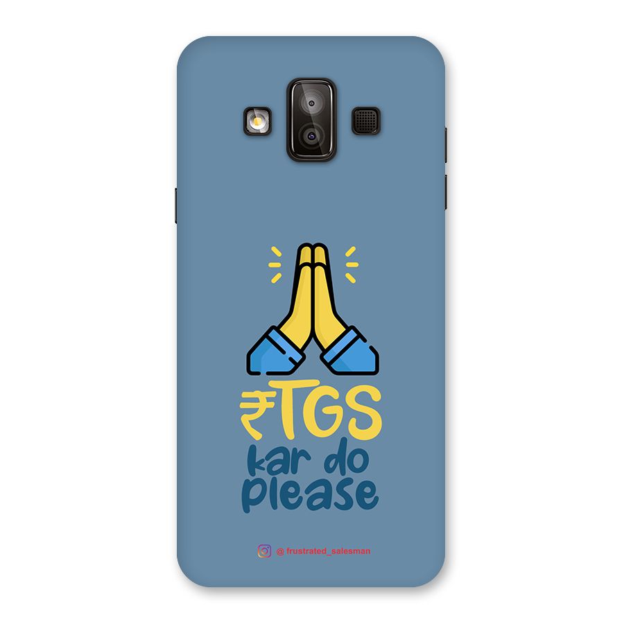RTGS Kar Do Please SteelBlue Back Case for Galaxy J7 Duo